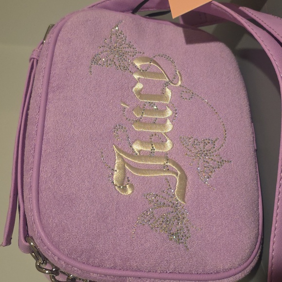 JUICY COUTURE NWT Wingin It Violet Tulle Camera Bag - Picture 3 of 8